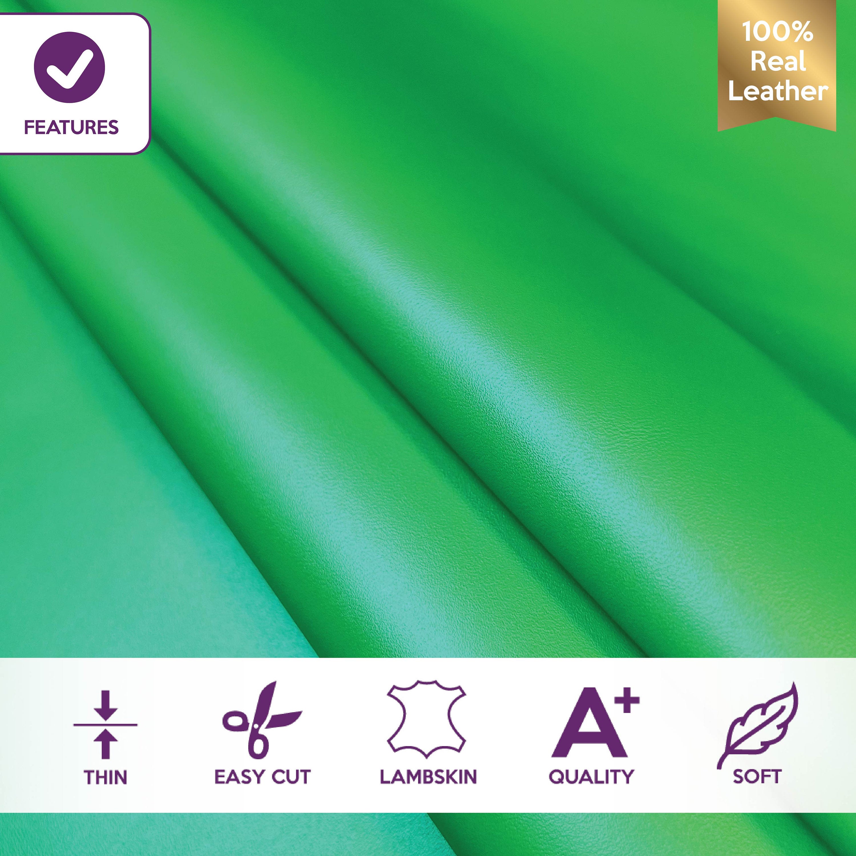 Lettuce Green Lambskin  0.7mm/1.75oz / JELLY GREEN 1416