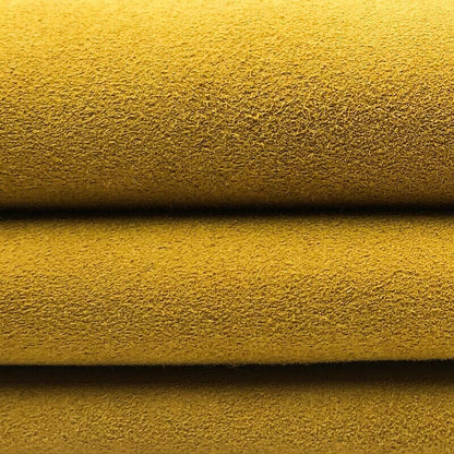 Dark Yellowish-Green Suede Lambskin 0.7mm/1.75oz / OLIVE OIL 1000