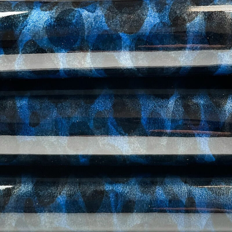 Blue Patent Lambskin With Print 0.9mm/2.25oz /  DEEP OCEAN 1129