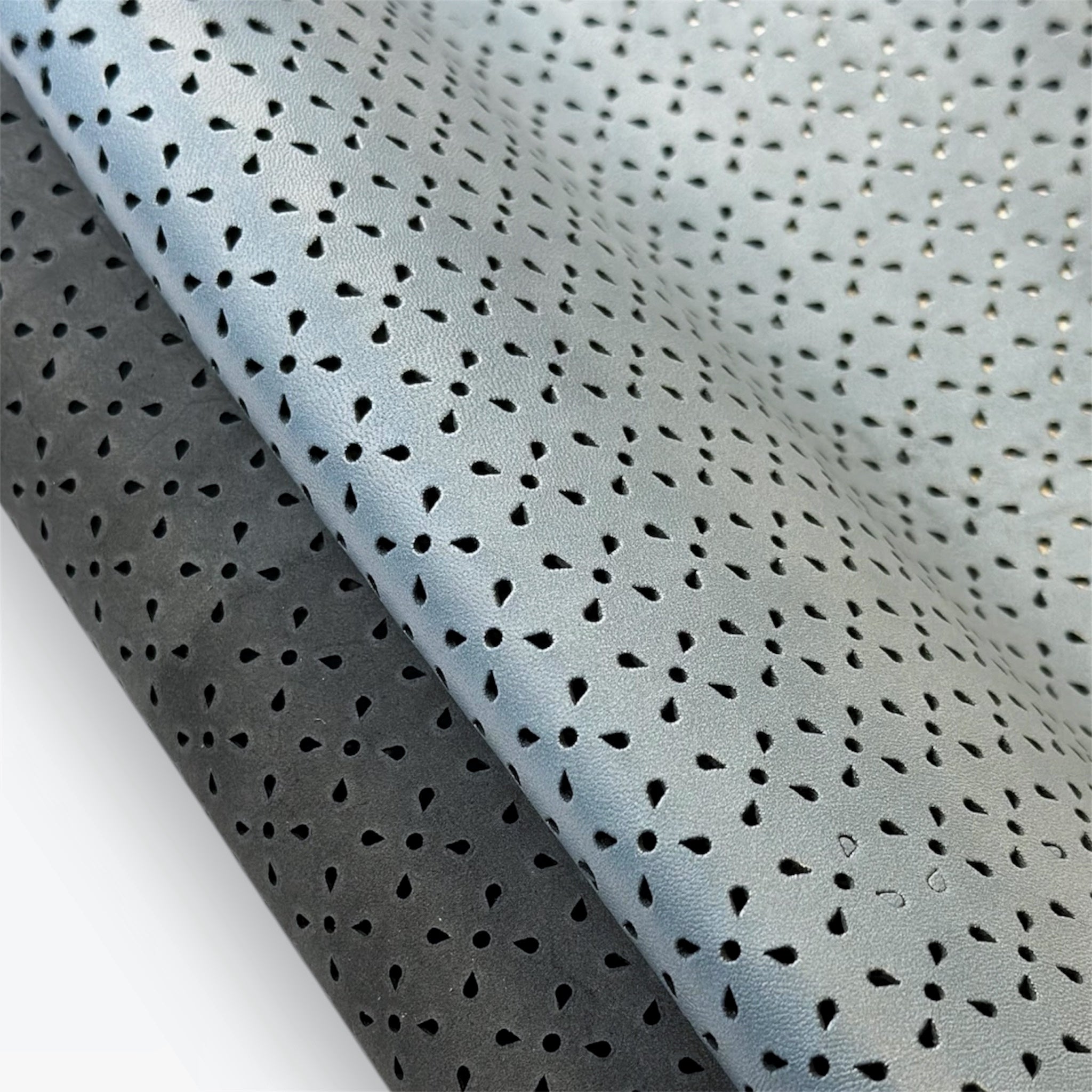 Blue Perforated Lambskin 0.8mm/2oz BLUE DUST 1557
