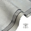 White Python Leather Scraps Real Snake Skin Pieces 0.3-0.6 mm (0.75-1.5 oz)