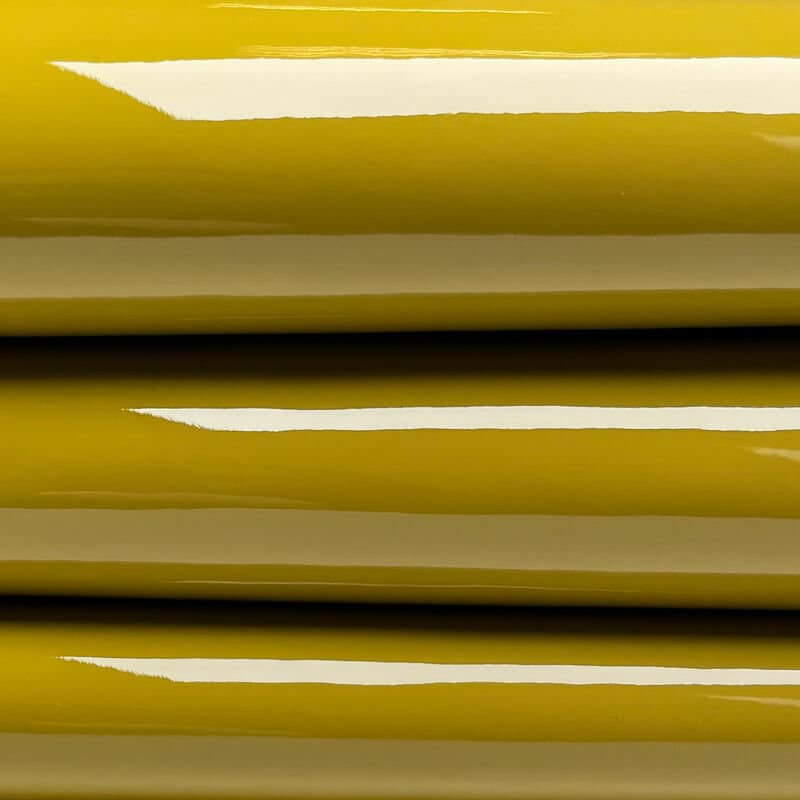 Mustard Color Patent Lambskin AMBER PATENT 1102 / 0.9mm/2.25oz