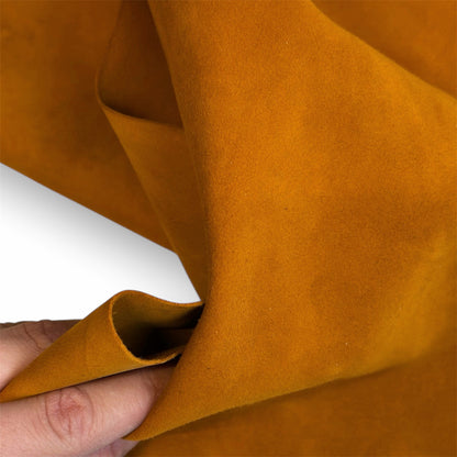 Orange-Yellow Hues Suede Lambskin  1-1.1mm/2.5-2.75oz YELLOW-ORANGE 1573