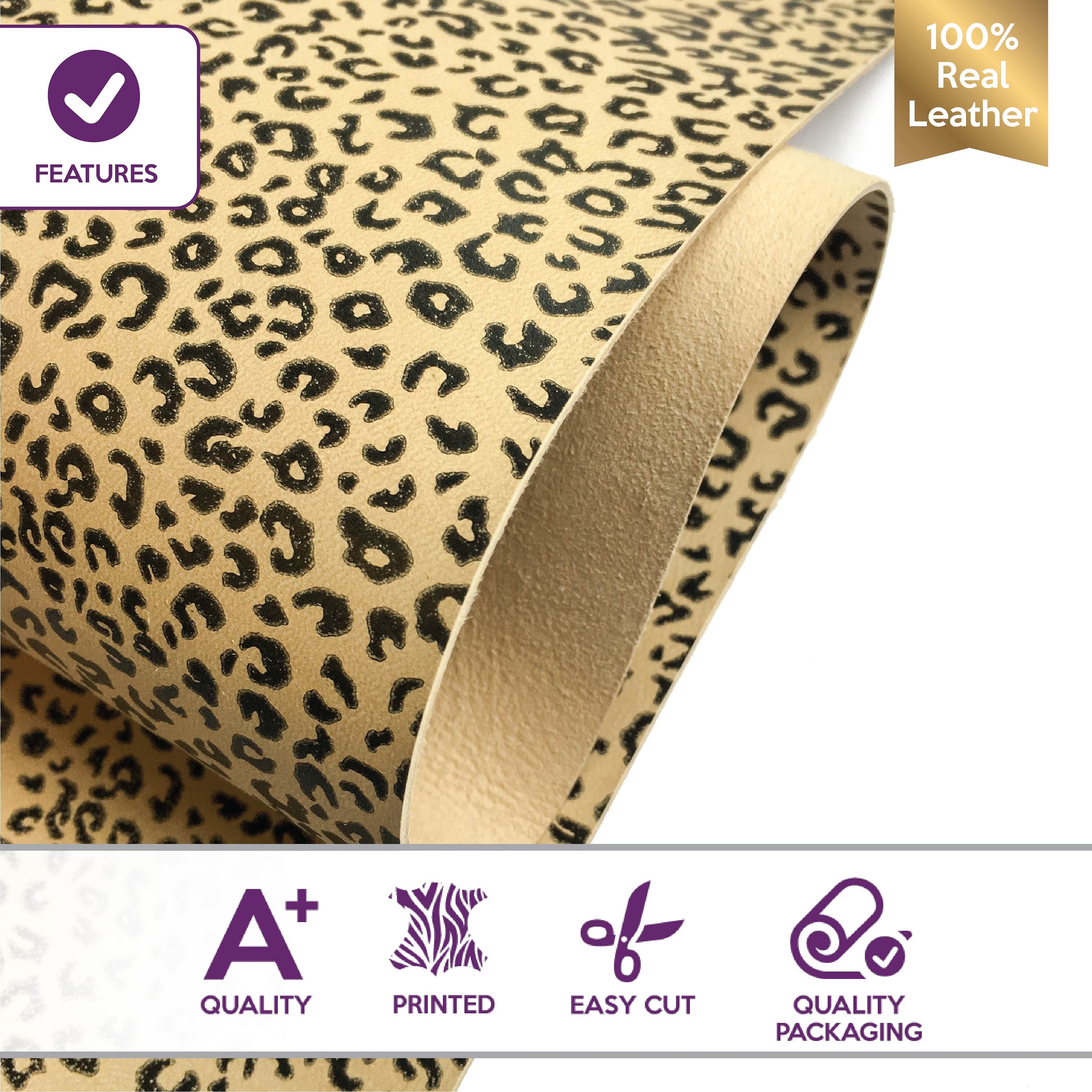 Cheetah Spot Lambskin Sheets 1.75oz/0.7mm / ICED COFFEE 696