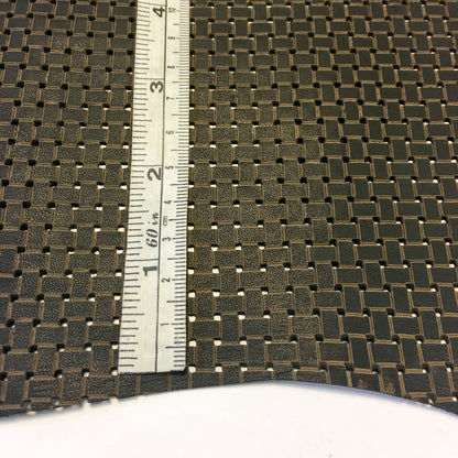 Brown Wickerwork Print Lambskin Sheets 0.8-1.0 mm / 2-2.5 oz.