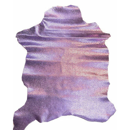 Purple Metallic Animal Print Lambskin 0.9-1.2mm/2.25-3oz / METALLIC LAVENDER MIX 1334
