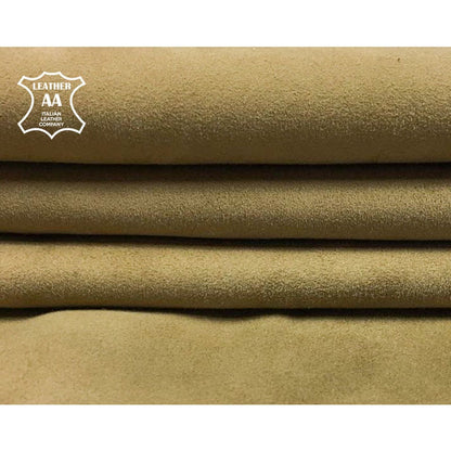 Beige/Green Soft Suede Lambskin 0.6mm/1.5oz / LARK 702