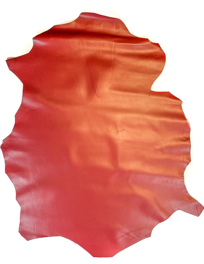 Dark Red Lambskin Leather 0.9mm/2.25oz / RED PEAR 223