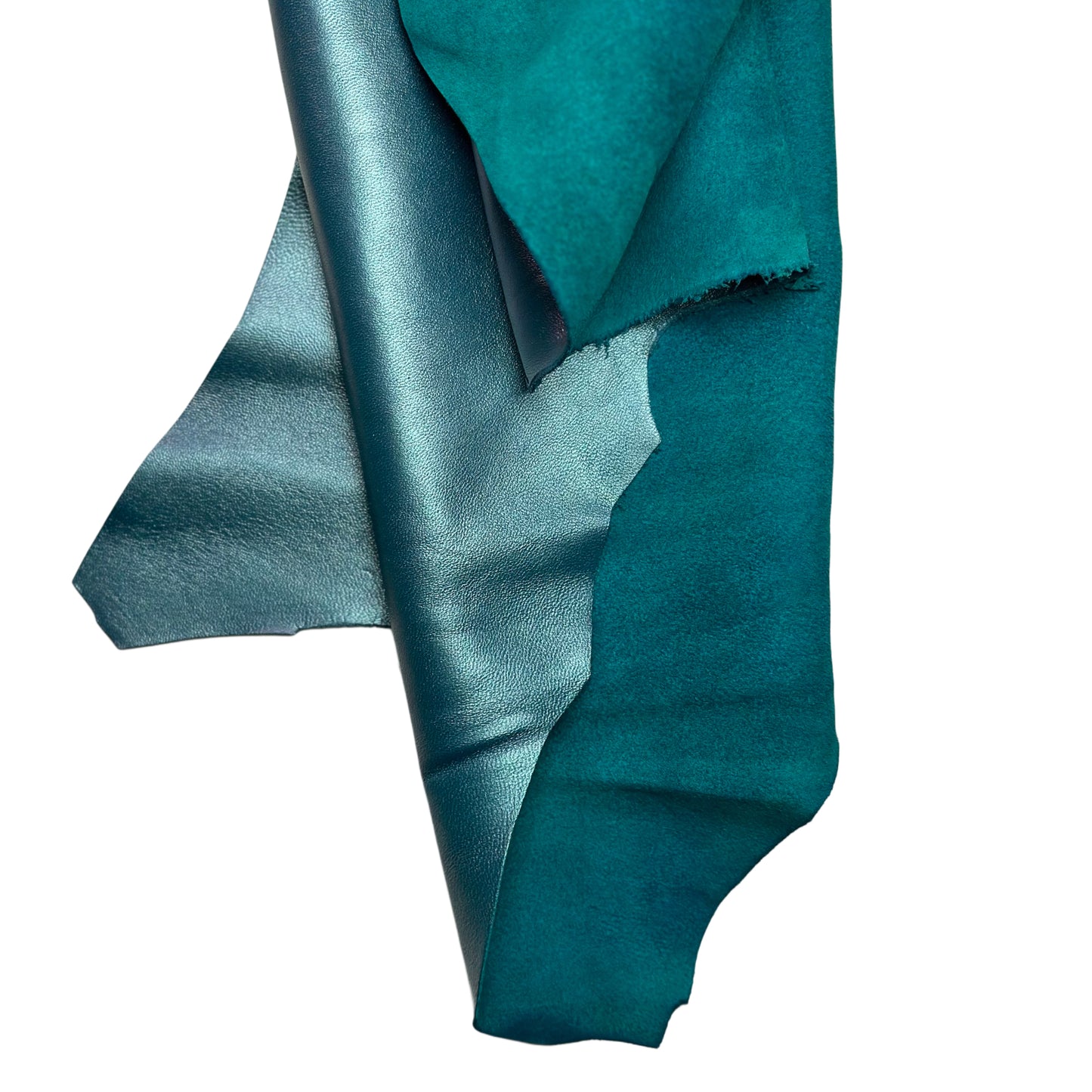 Perlamuter Green Mixed With Blue Lambskin Leather 0.8mm//2oz Peacock Blue1656
