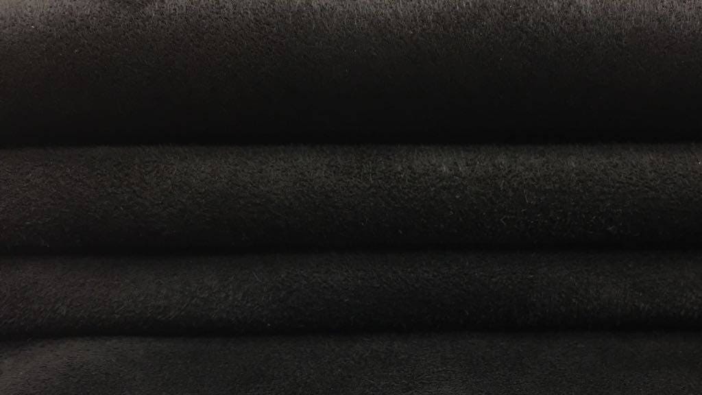 Black Suede Stretch Lambskin 0.9mm/2.25oz /  BLACK PANTHER 549