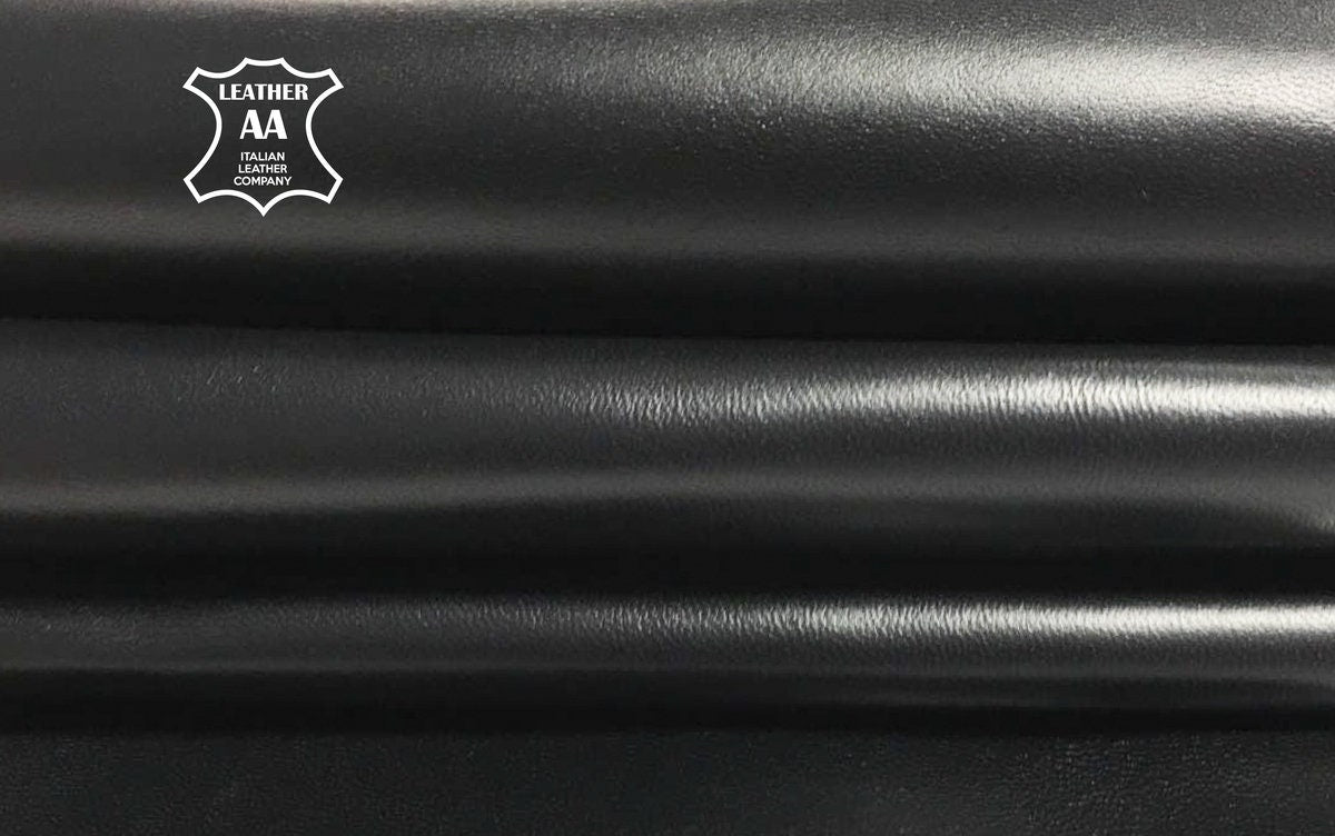 Classic Black Lambskin Leather 0.8 mm/2oz / BLACK SHEEP 674