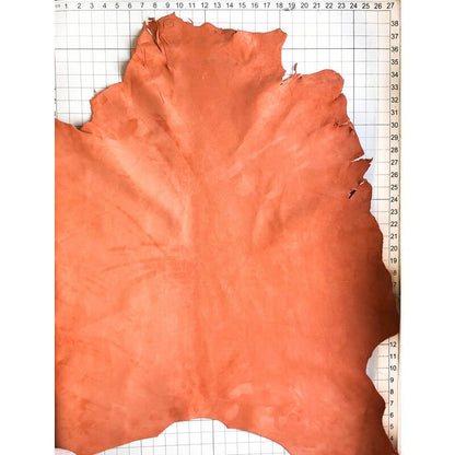 Orange Suede Lambskin Thick 1.2mm/3oz / LANGOUSTINO 915