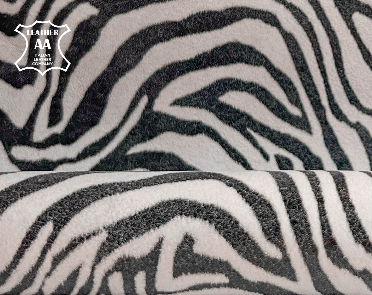 Soft White Zebra Print Lambskin 0.7-1.2mm/1.75-3oz / WHITE ZEBRA 1446