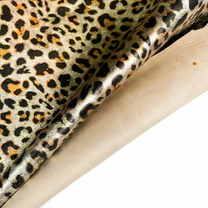 Metallic Leopard Print Lambskin 0.6mm/1.5oz / SPRING LEOPARD 1130