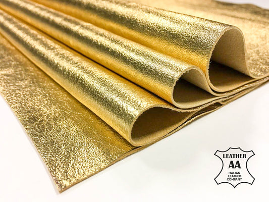 Shiny Gold Lambskin Sheets 0.9mm/2.25oz / PURE GOLD 569