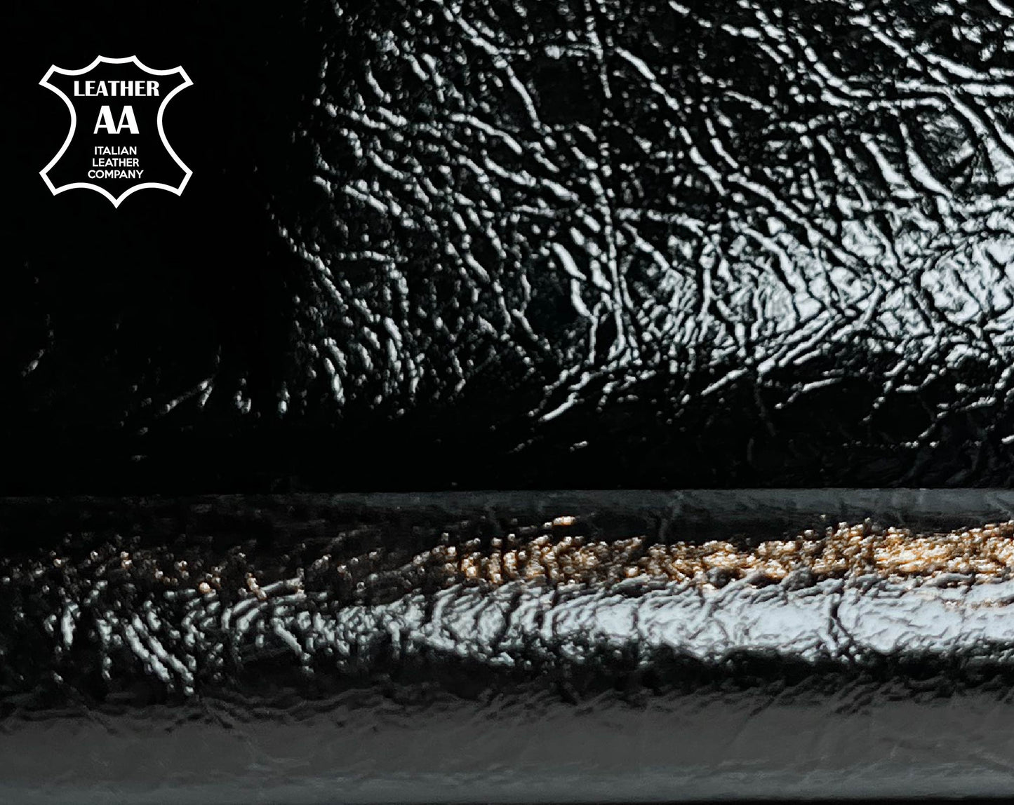 Black Vintage Lambskin - Bonded Leather 0.8mm/2oz / BLACK VINTAGE 1439