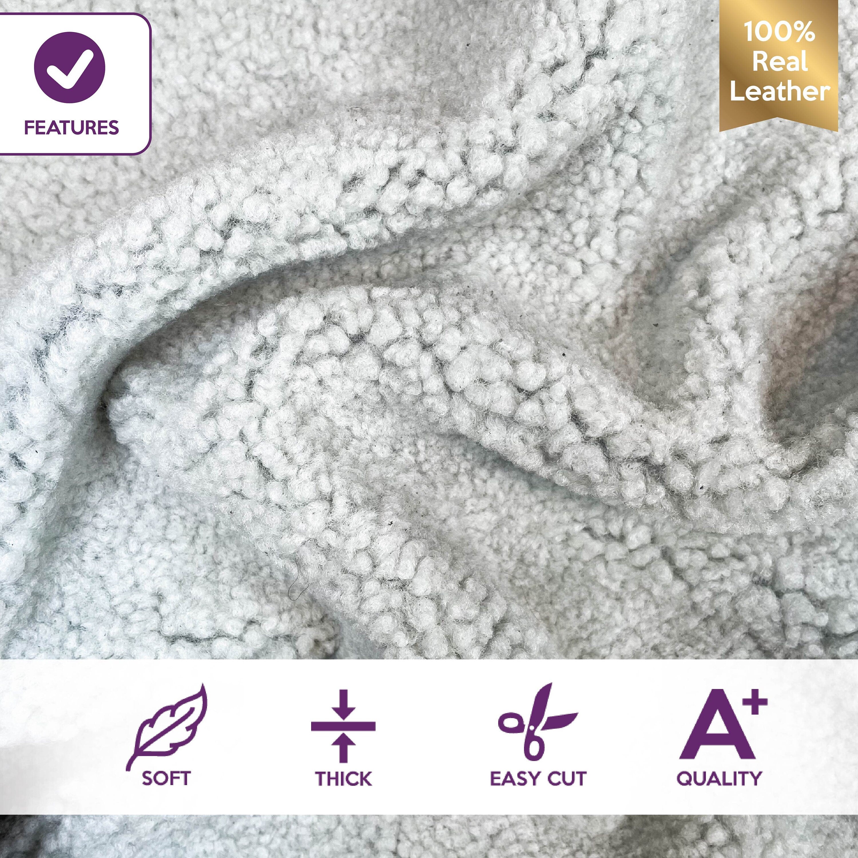 Natural Shearling Lamb Hide Gray Soft 1.5mm/3.75oz / WILD DOVE 552