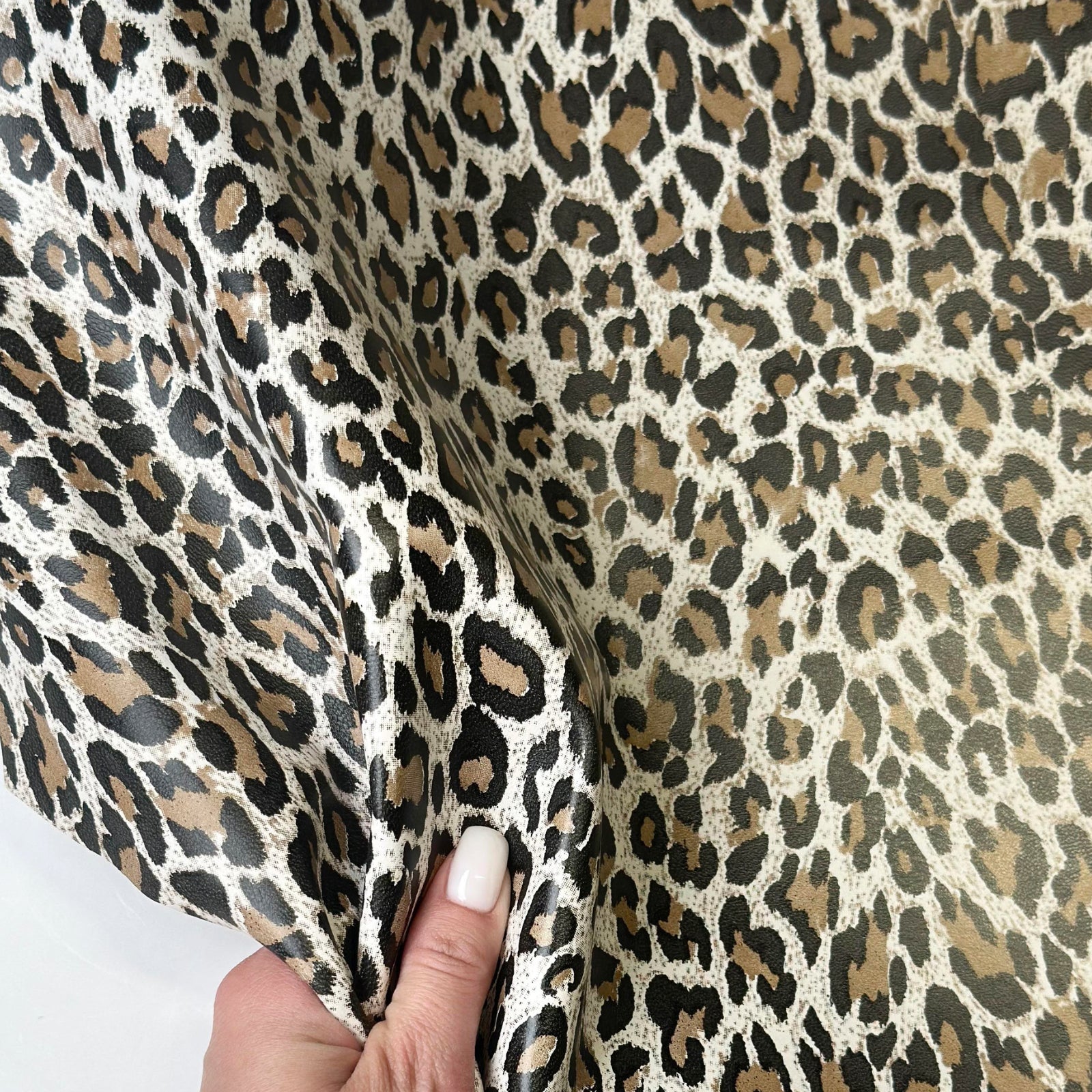Leopard Print Italian Lambskin Leather Hide 0.6mm/1.5-2oz Thin NEW LEO 1607