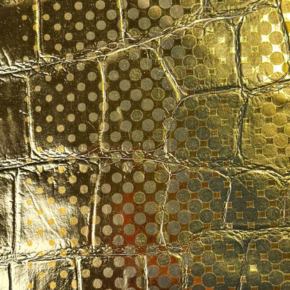 Shiny Gold Foil Dotted Lambskin Leather Sheets 0.8mm//2ozDOTTED GOLD 1654