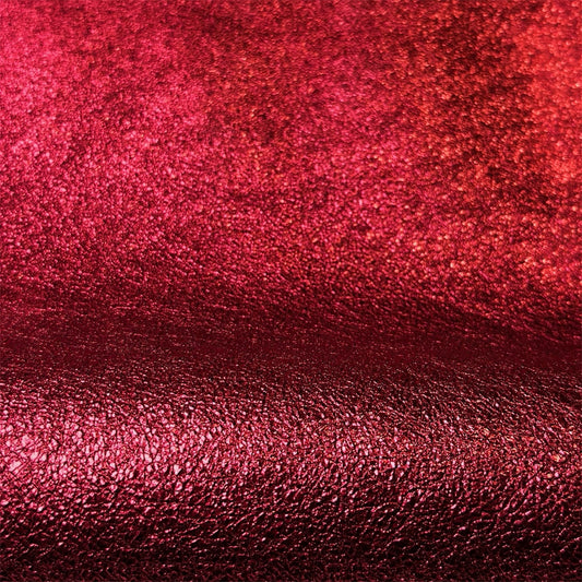 Shiny Deep Red Lambskin 1-1.1mm/2.5-2.75oz CHRISTMAS RED 1556