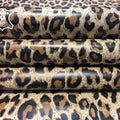 Brown Lambskin Leather With Print 1.0mm/2.5oz / LEOPARD 695