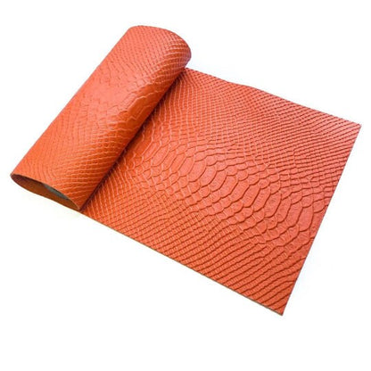 Snake Print On Lambskin Leather 8x10in Sheets 0.8-1.2mm/2-3oz