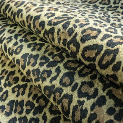 Khaki Leopard Print Lambskin 0.8mm/2oz / KHAKI LEOPARD 988