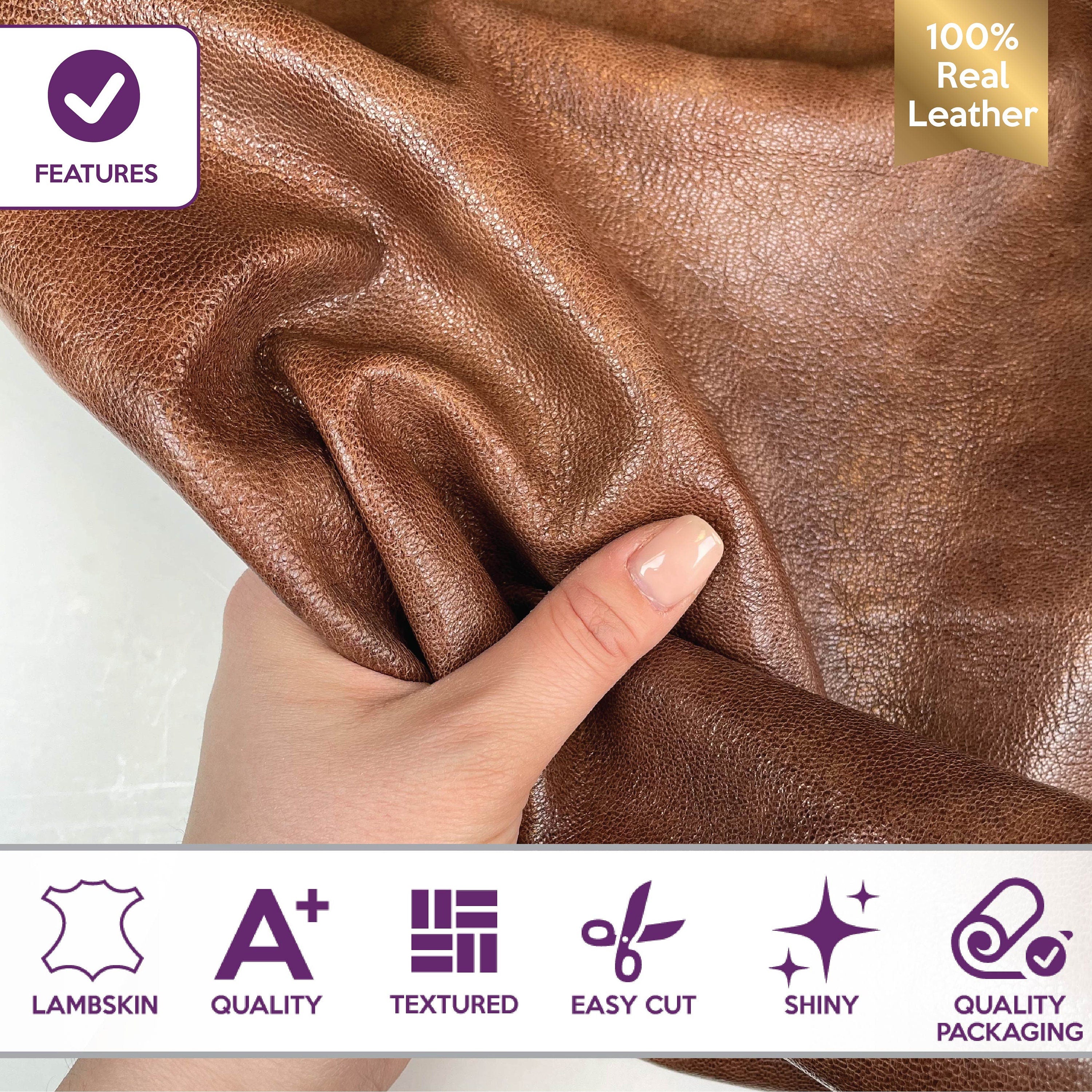 Vintage Brown Lambskin Leather 0.9mm/2.25oz / BROWN VINTAGE 1098