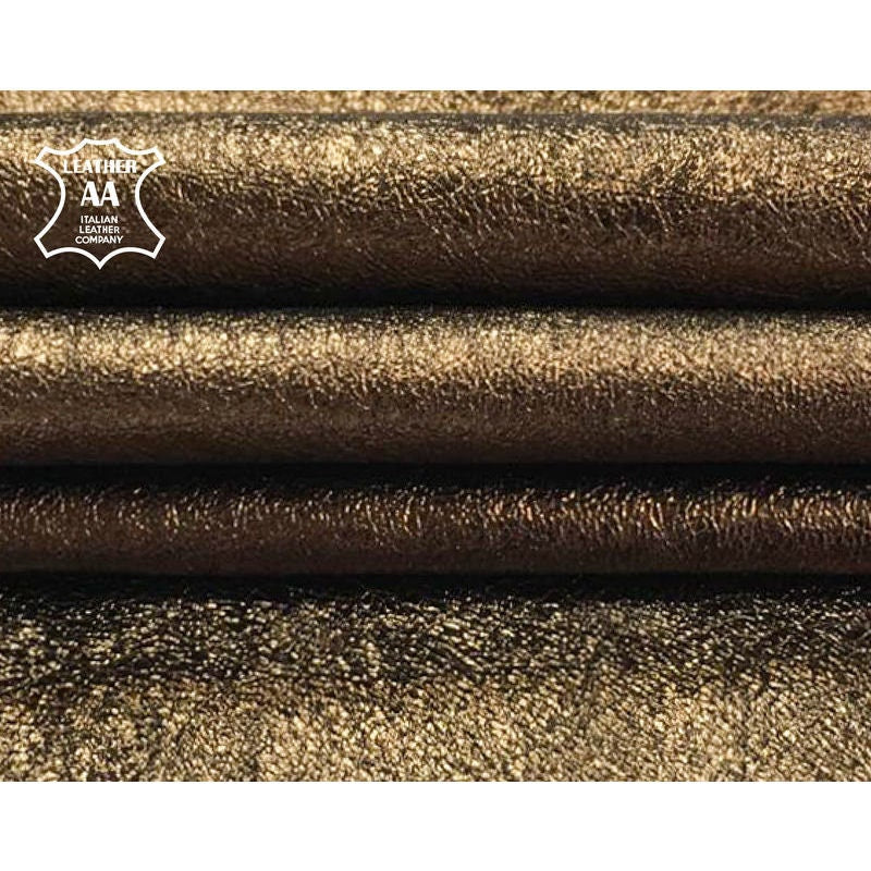 Bronze Metallic Lambskin Leather /0.7mm/1.75oz / CRUNCHY BRONZE 785