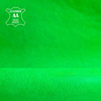 Neon Green Natural Vegetable Tanned Lambskin  1.1-1.2mm / 2.75-3oz Neon Green Veg Tan 1474