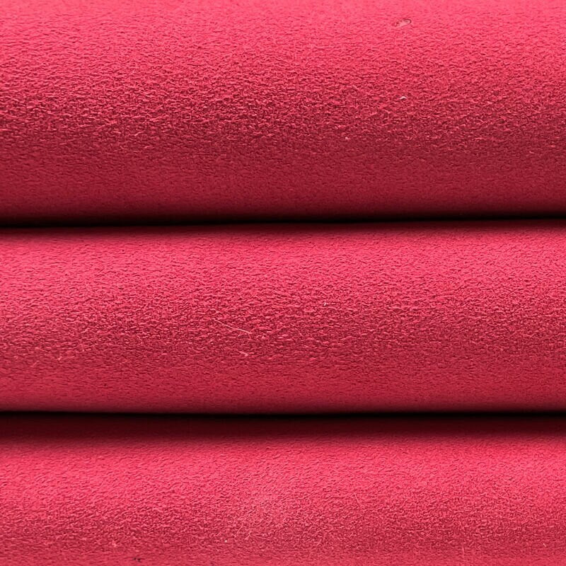 Warm Classic Pink Suede Lambskin 0.9mm/2.25oz /  RASPBERRY WINE 1224