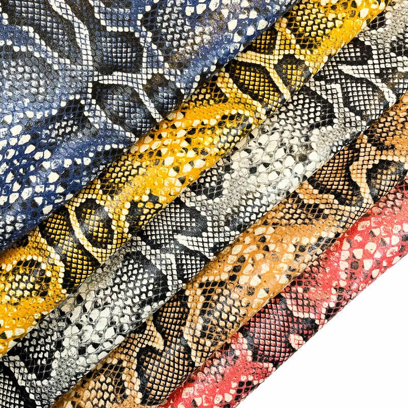 Rainbow Classic Color Lambskin with Snake Print 0.9mm/2.25oz / SNAKE MIX 1365
