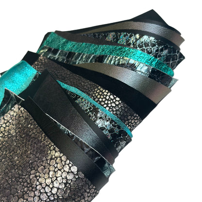Galaxy Shine Lambskin Scrap 80g / 200g  Pack 0.4–1.2mm//1-3oz