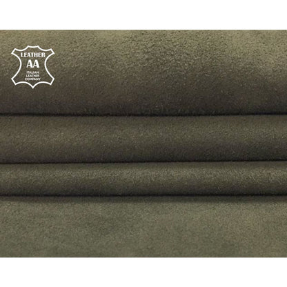Dark Green Suede Lambskin Thin 0.4mm/1oz / OLIVE NIGHT 345
