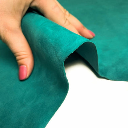 Aqua Green Lambskin Suede 1mm/2.5oz FANFARE 344