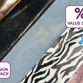 Metallic Bronze, Zebra, Black Purple Lizard, Plaid Print or Embossing Bundle Of 7 Hides