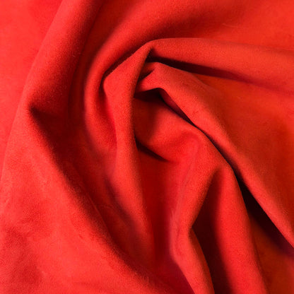 Soft Red Lambskin Suede Leather 1.1-1.2mm//2.75-3oz RED SUEDE 1585