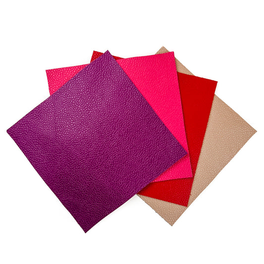 Bright Pebbled Sheets 5x5 Inches 4 Genuine Leather