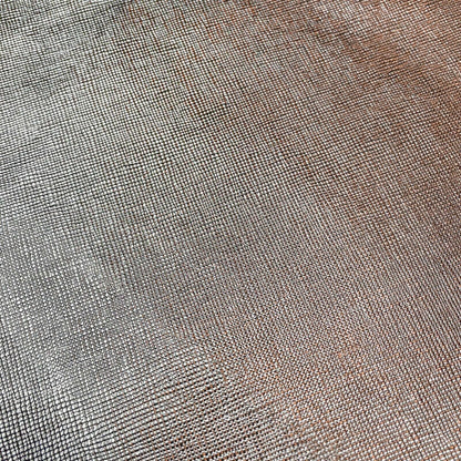 Metallic Silver Lambskin Leather / Cross-Hatch Pattern Technique/ 0.7mm/1.75oz / SILVER SAFFIANO 1083