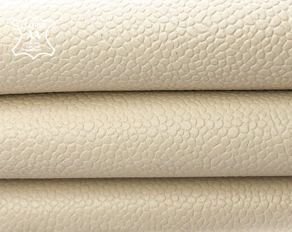 Milk White Lambskin 1mm/2.5oz Milky WHITE PEBBLED 922