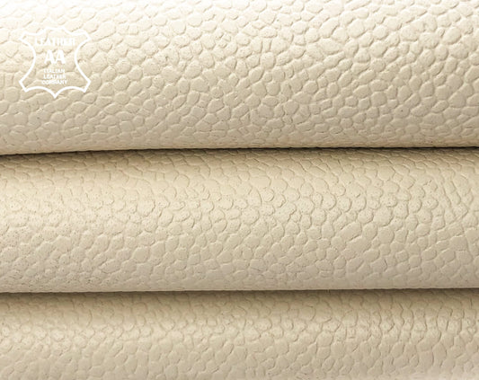 Milk White Lambskin 1mm/2.5oz Milky WHITE PEBBLED 922