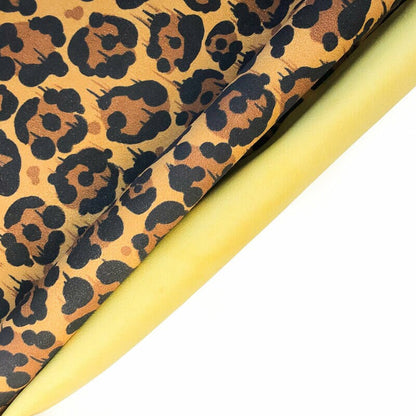 Yellow Leopard Print Lambskin 0.9mm / 2.25oz / YELLOW LEOPARD 987