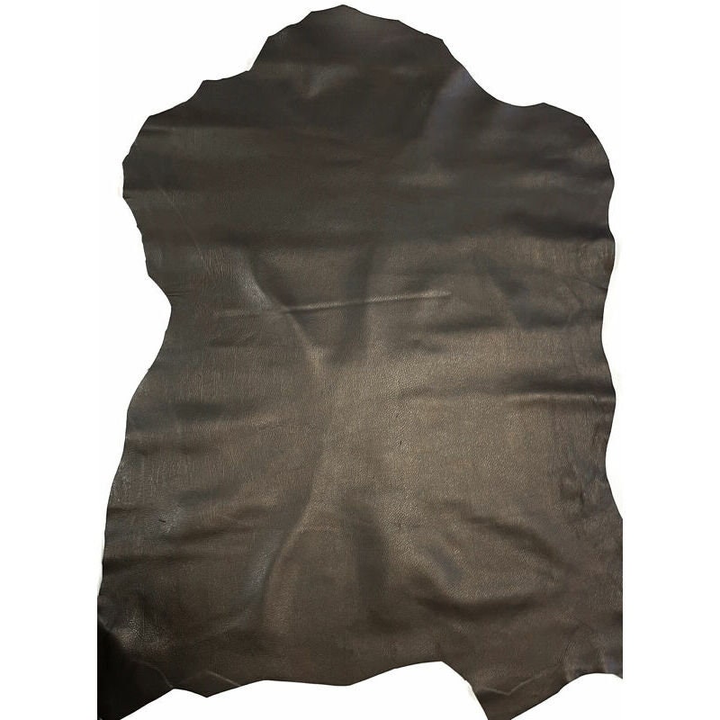 Dark Brown Lambskin Leather Pebbled Print 0.7mm/1.75oz COFFE BEAN 1160