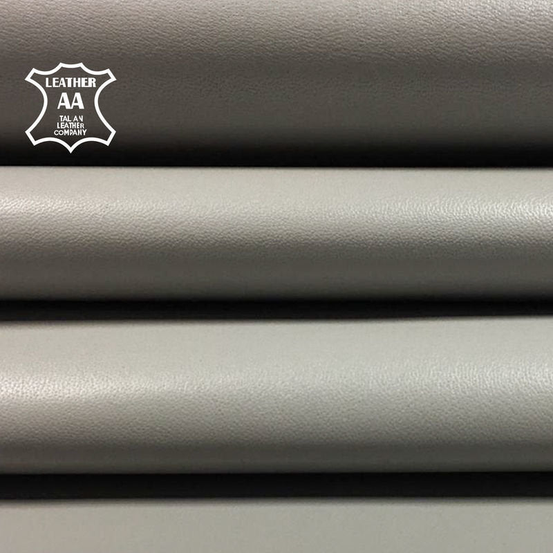 Gray Lambskin Leather  0.7mm/1.75oz / FLINT GRAY 698