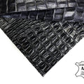 Navy Lambskin Sheet With Print 0.5mm/1.25oz / NAVY CROCODILE BLAZERS
