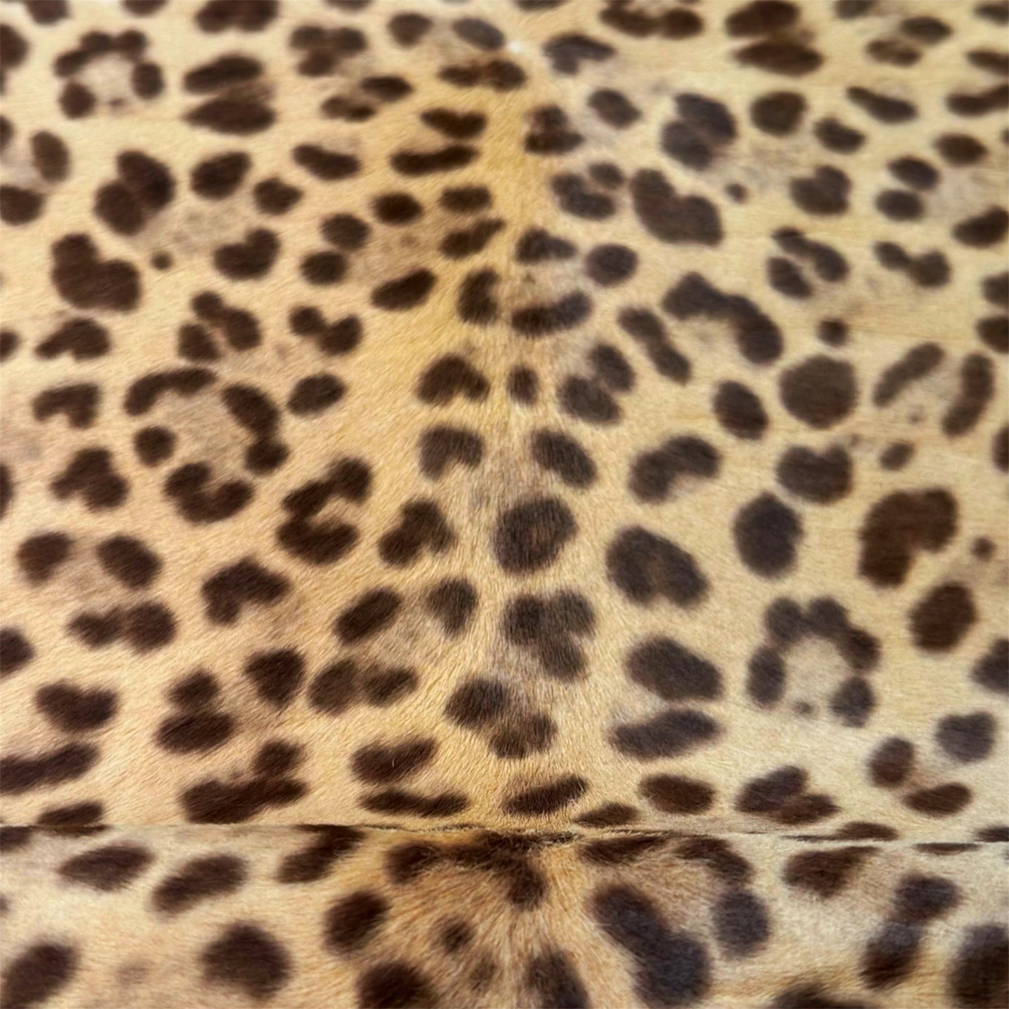 Pony Leather With Leopard Print Hair On Fur Leather Hides 0.8-0.9mm LEO PONY 1585