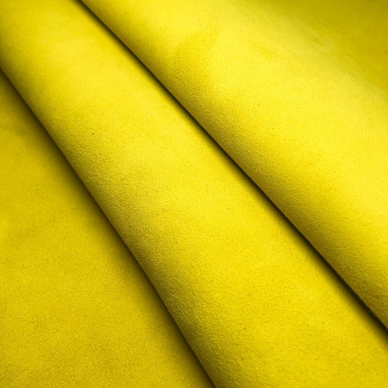 Bright Yellow Suede Lambskin 1.0mm/2.5oz / CELERY 998