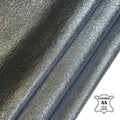 Blue Silver Crunch Metallic Lambskin Leather 1mm//2.5oz Cosmo 1692