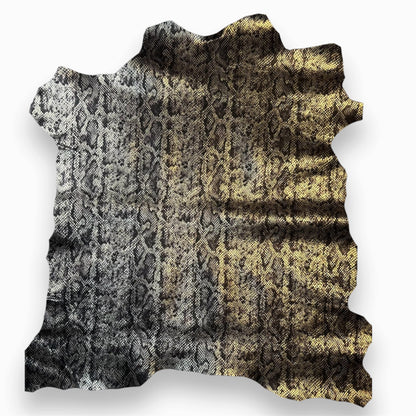 Metallic Lambskin With Snake Print 0.9-1.0mm // 2.25-2.5oz METALLIC SNAKE 1540