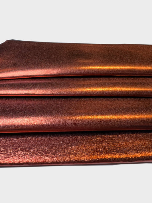 Classic Orange Metallic Lambskin 0.8-0.9mm/2-2.25oz ORANGE METALLIC 1524